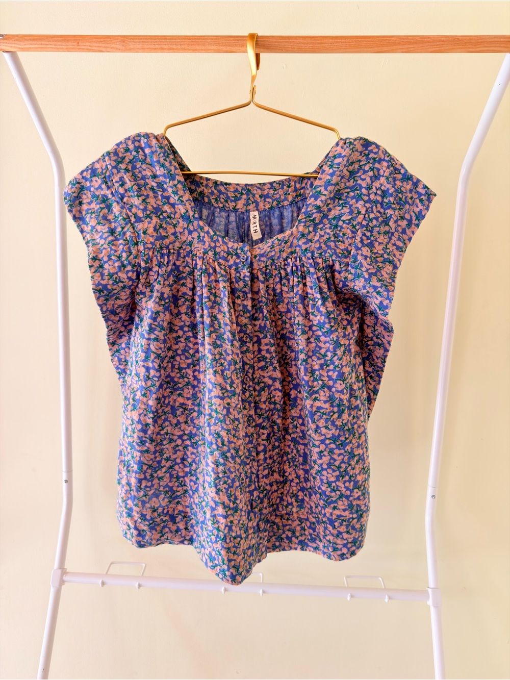 Mirth Pueblo Top-Blueberry